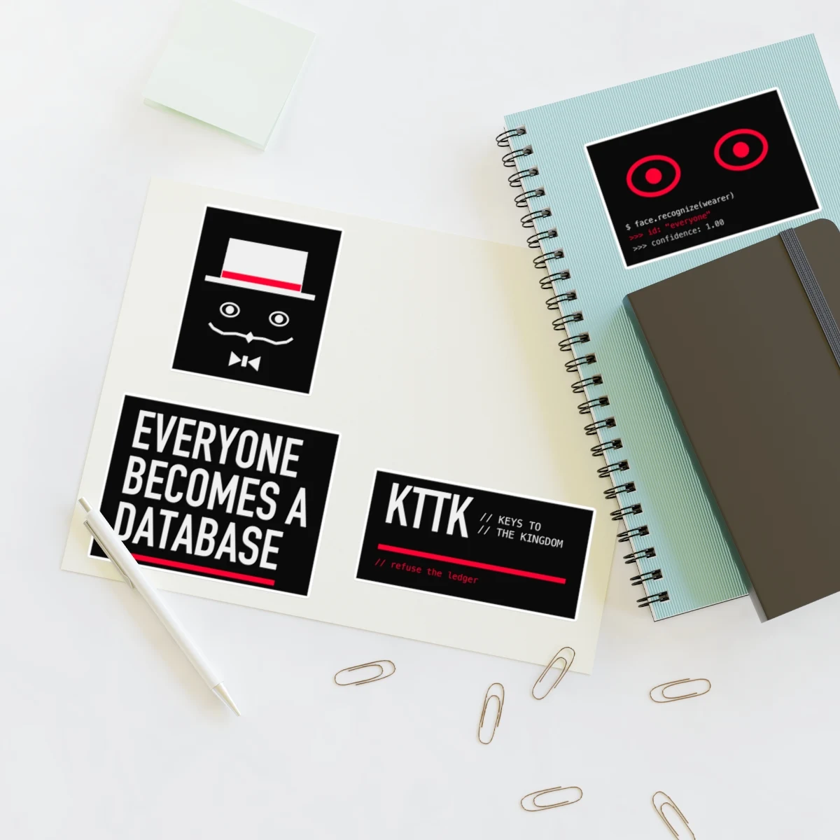 EVERYONE BECOMES A DATABASE — STICKER PACK view 4