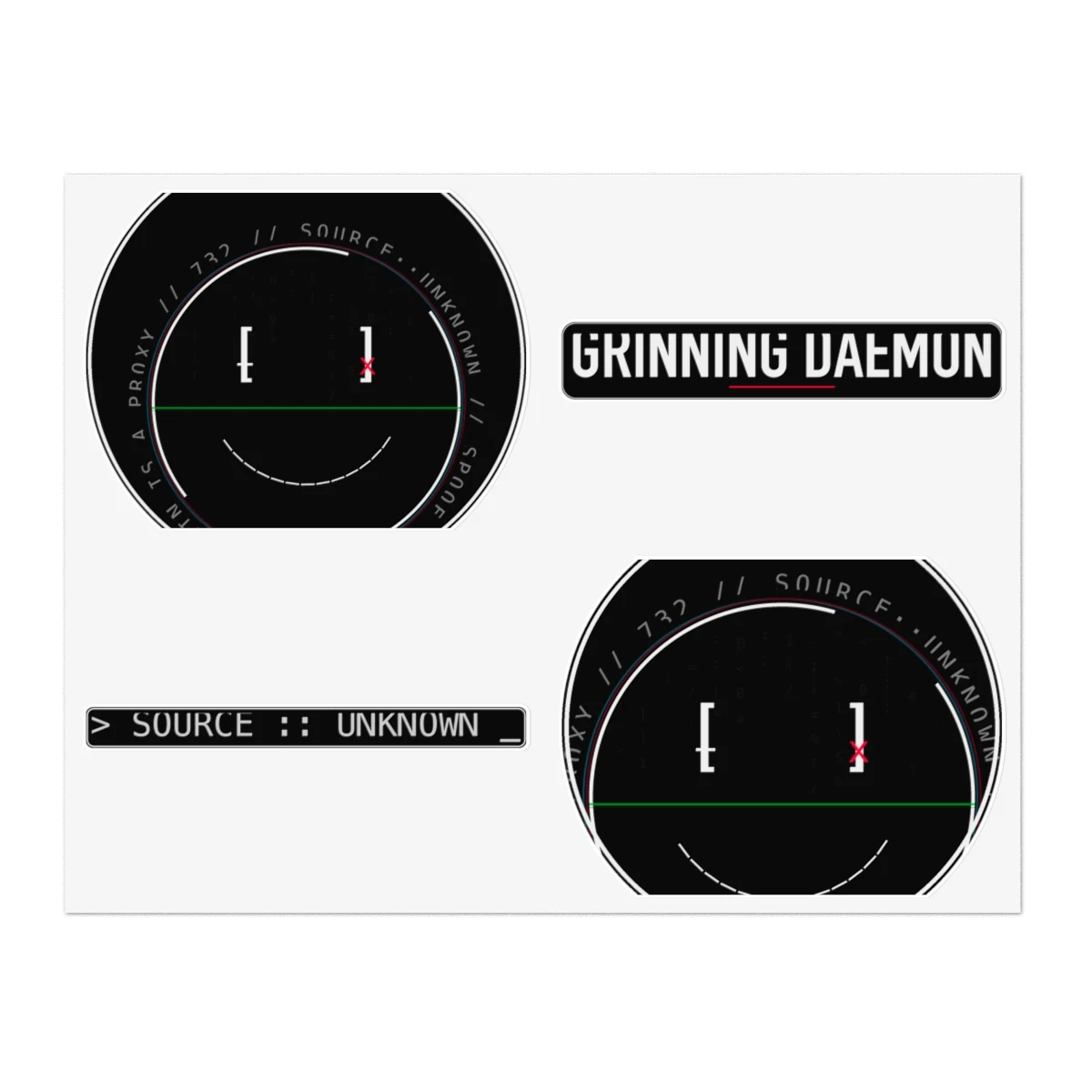 GRINNING DAEMON — STICKER PACK